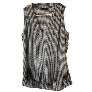 Women's Rose & Olive Sleeveless V-Neck Blouse - Size S